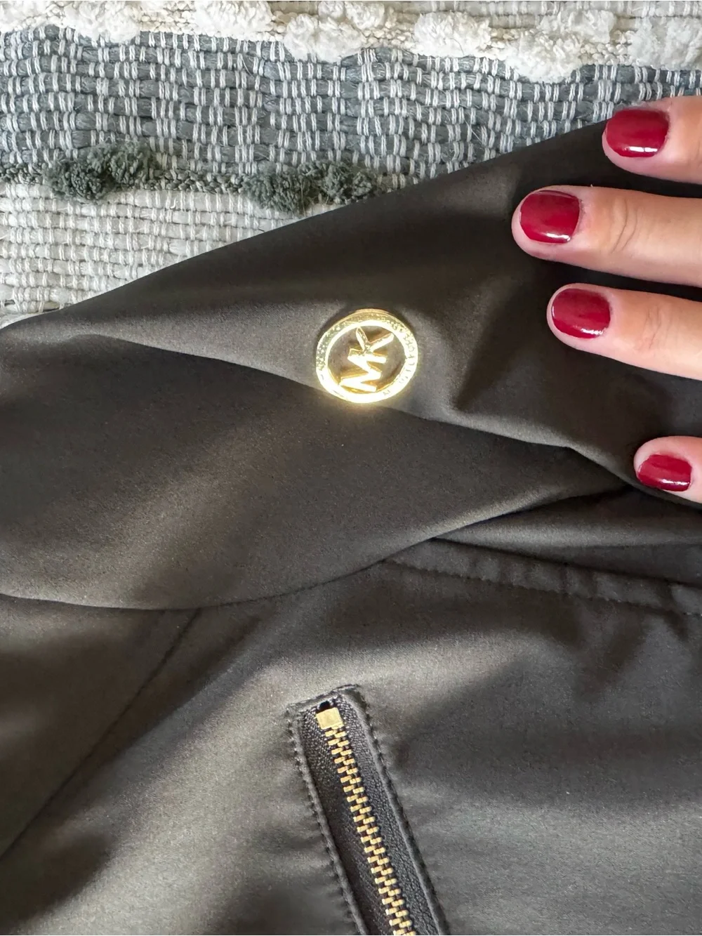 Michael Kors Utility Jacket with Gold Hardware XS